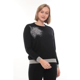 Фотография Свитер женский JL1043 black р.52-54 "Julia" недорого оптом от прямого поставщика