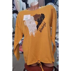 Фотография Свитер женский JL1047 orange р.52-54 "Julia" недорого оптом от прямого поставщика