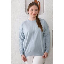 Фотография Свитер женский JL1057 l.blue р.52-54 "Julia" недорого оптом от прямого поставщика