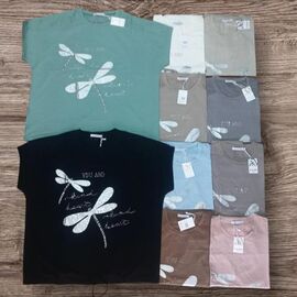 Фотография Футболка женская JL1094 green р.52-58 "Julia" недорого оптом от прямого поставщика