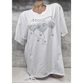 Фотография Футболка женская JL1110 white р.52-54 "Julia" недорого оптом от прямого поставщика