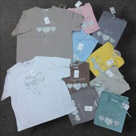 Фотография Футболка женская JL1116 l.grey р.52-54 "Julia" недорого оптом от прямого поставщика