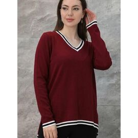 Фотография Свитер женский JL1140 wine р.52-54 "Julia" недорого оптом от прямого поставщика