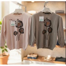 Фотография Свитер женский JL1185 l.brown р.50-52 "Julia" недорого оптом от прямого поставщика