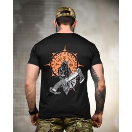 Футболка чоловіча 1361 black р.M-3XL "Madoka" недорого оптом від прямого постачальника