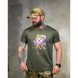 Футболка чоловіча 1367 khaki р.M-3XL "Madoka" недорого оптом від прямого постачальника