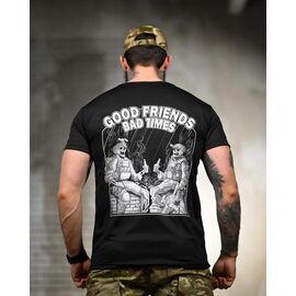 Футболка чоловіча 1371 black р.M-3XL "Madoka" недорого оптом від прямого постачальника