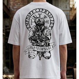 Футболка чоловіча 1389 white р.M-3XL "Madoka" недорого оптом від прямого постачальника