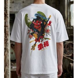 Фотография Футболка мужская 1394 white р.M-3XL "Madoka" недорого оптом от прямого поставщика