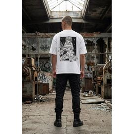 Фотография Футболка мужская 1395 white р.M-3XL "Madoka" недорого оптом от прямого поставщика