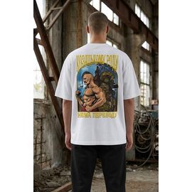 Фотография Футболка мужская 1397 white р.M-3XL "Madoka" недорого оптом от прямого поставщика