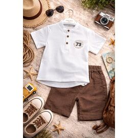 Фотография Костюм детский на мальчика 1243 brown р.2-5 "Major" недорого оптом от прямого поставщика