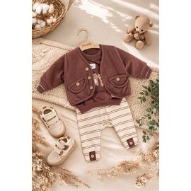 Фотография Костюм детский на мальчика 3006 brown р.0.6-1.6 "Major" недорого оптом от прямого поставщика