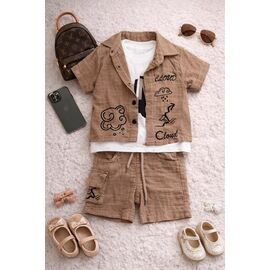 Фотография Костюм детский на мальчика 7071 brown р.0.9-2 "Major" недорого оптом от прямого поставщика