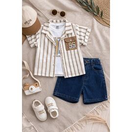 Фотография Костюм детский на мальчика 26527 beige р.3-6 "Major" недорого оптом от прямого поставщика