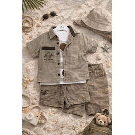 Фотография Костюм детский на мальчика 7074 l.grey-nude р.0.9-2 "Major" недорого оптом от прямого поставщика