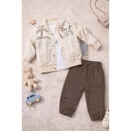 Фотография Костюм детский на мальчика 7723 beige р.0.6-1.6 "Major" недорого оптом от прямого поставщика