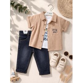 Фотография Костюм детский на мальчика 6313 beige р.0.9-2 "Major" недорого оптом от прямого поставщика