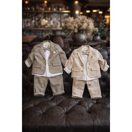 Фотография Костюм детский на мальчика 3806 beige р.0.6-1.6 "Major" недорого оптом от прямого поставщика