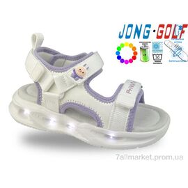 Фотография Босоножки детские летние Лето A20702-7 LED (8 пар р.22-27) "Jong Golf" недорого оптом от прямого поставщика