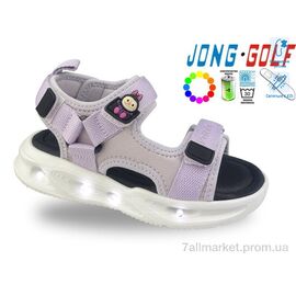 Фотография Босоножки детские летние Лето B20703-12 LED (8 пар р.27-32) "Jong Golf" недорого оптом от прямого поставщика