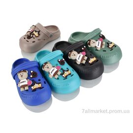 Крокси дитячі літні Літо 309-15 mix (12 пар р.30-35) "Alex" недорого оптом від прямого постачальника