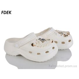 Фотография Кроксы женские летние Лето A9182-1 (12 пар р.36-41) "FDEK" недорого оптом от прямого поставщика