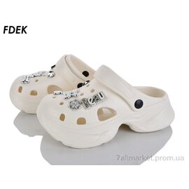 Фотография Кроксы женские летние Лето A9180-1 (12 пар р.36-41) "FDEK" недорого оптом от прямого поставщика