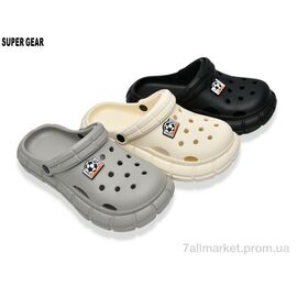 Фотография Кроксы мужские легкие Лето 831-18 mix (12 пар р.40-45) "Super Gear" недорого оптом от прямого поставщика