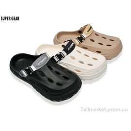 Фотография Кроксы мужские легкие Лето 8192 mix (12 пар р.40-45) "Super Gear" недорого оптом от прямого поставщика