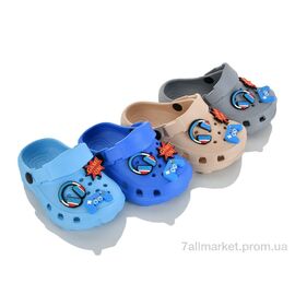 Крокси дитячі літні Літо KR35 mix (12 пар р.20-25) "Elmob" недорого оптом від прямого постачальника