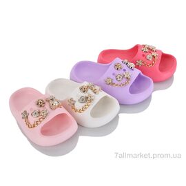 Шльопанці дитячі літні Літо KM68A mix (12 пар р.24-29) "Elmob" недорого оптом від прямого постачальника