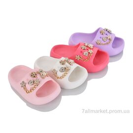 Шльопанці дитячі літні Літо KM68 mix (12 пар р.30-35) "Elmob" недорого оптом від прямого постачальника