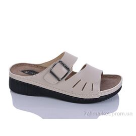 Фотография Шлепки женские облегченные Лето 209-12 беж к. (6 пар р.37-41) "Sali-2" недорого оптом от прямого поставщика