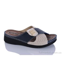 Фотография Шлепки женские облегченные Лето 209-80 синій к. (6 пар р.37-41) "Sali-2" недорого оптом от прямого поставщика