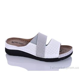 Фотография Шлепки женские облегченные Лето 203-43 білий-сірий (6 пар р.37-41) "Sali-2" недорого оптом от прямого поставщика