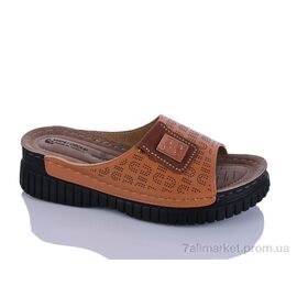 Фотография Шлепки женские облегченные Лето 208-86 корич.к. (6 пар р.37-41) "Sali-2" недорого оптом от прямого поставщика