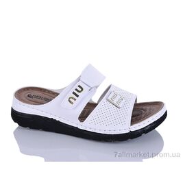 Фотография Шлепки женские облегченные Лето 203-40 білий к. (6 пар р.37-41) "Sali-2" недорого оптом от прямого поставщика