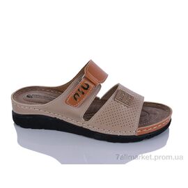 Фотография Шлепки женские облегченные Лето 203-40 корич.к. (6 пар р.37-41) "Sali-2" недорого оптом от прямого поставщика