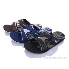 Фотография Шлепки мужские пляжные Лето 14-14 (98987) mix (24 пар р.41-45) "Obuvok" недорого оптом от прямого поставщика