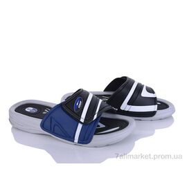 Фотография Шлепки мужские пляжные Лето 3RB3M (99000) black (6 пар р.41-43) "Obuvok" недорого оптом от прямого поставщика