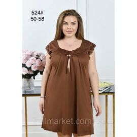 Фотография Ночная рубашка женская размеры 50-58 (2цв)"FLOWER" купить недорого от прямого поставщика