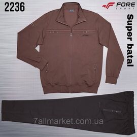 Спортивний чоловічий костюм трикотажний FORE Супер батал р-ри 6XL-9XL (2кв) "REMAIN" недорого від прямого постачальника