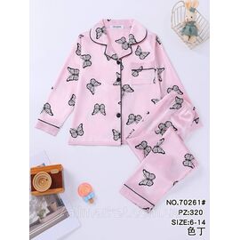 Фотография Пижама подросток на девочку/шёлк размеры 6-14 "FLOWER" недорого от прямого поставщика