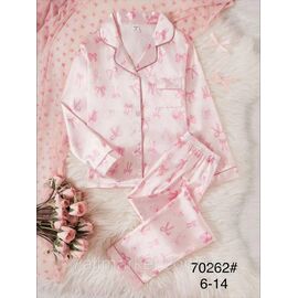 Фотография Пижама подросток на девочку/шёлк размеры 6-14 "FLOWER" недорого от прямого поставщика
