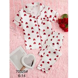 Фотография Пижама подросток на девочку/шёлк размеры 6-14 "FLOWER" недорого от прямого поставщика