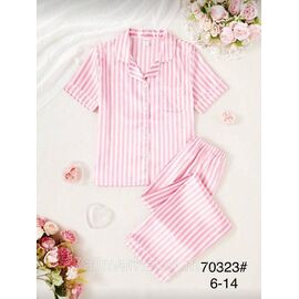 Фотография Пижама подросток на девочку/шёлк размеры 6-14 "FLOWER" недорого от прямого поставщика