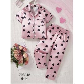 Фотография Пижама подросток на девочку/шёлк размеры 6-14 "FLOWER" недорого от прямого поставщика