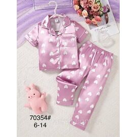 Фотография Пижама подросток на девочку/шёлк размеры 6-14 "FLOWER" недорого от прямого поставщика