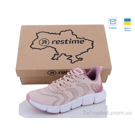 Фотография Кроссовки женские модные Весна/осень SWL22575 nude-pink (8 пар р.36-41) "Restime" недорого оптом от прямого поставщика